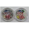 Image 1 : 1999 & 2000 AMERICAN SILVER EAGLES