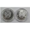 Image 2 : 1999 & 2000 AMERICAN SILVER EAGLES