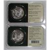 Image 2 : 2001 & 2004 AMERICAN SILVER EAGLES