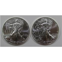 2012 & 2012 AMERICAN SILVER EAGLES