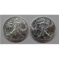 2012 & 2013 AMERICAN SILVER EAGLES