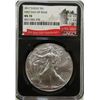 Image 1 : 2017 AMERICAN SILVER EAGLE NGC MS70 1st DAY ISSUE