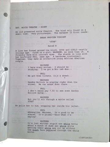 Scream 2 Signed Wes Craven Signed Script