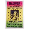 Image 1 : Madonna 1985 Like a Virgin Tour Poster