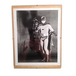 Adam West Signed B&W Photo