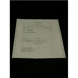 Passengers Hero Manifest Movie Props