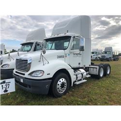 2009 FREIGHTLINER COLUMBIA TRUCK TRACTOR; VIN/SN:1FUJA6CV49DAD9859 T/A, MERCEDES 460 ENGINE, 450 HP,