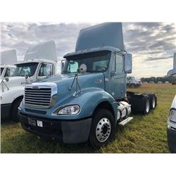 2008 FREIGHTLINER COLUMBIA TRUCK TRACTOR; VIN/SN:1FUJA6CV08LY10873 T/A, MERCEDES 460 ENGINE, 450 HP,