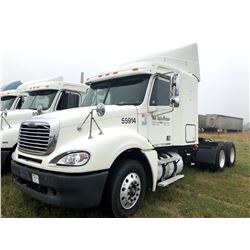 2007 FREIGHTLINER COLUMBIA TRUCK TRACTOR; VIN/SN:1FUJA6CV37LW55914 T/A, SLEEPER, MERCEDES 460 ENGINE