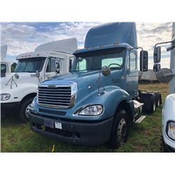 2007 FREIGHTLINER COLUMBIA TRUCK TRACTOR; VIN/SN:1FUJA6CV37LW55945 T/A, MERCEDES 460 ENGINE, 450 HP,