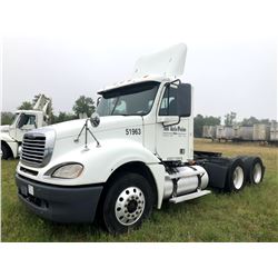 2007 FREIGHTLINER COLUMBIA TRUCK TRACTOR; VIN/SN:1FUJA6CK27LY51963 T/A, DETROIT SERIES 60 ENGINE, 43