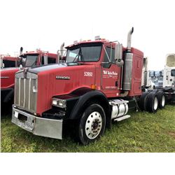 2004 KENWORTH T800 TRUCK TRACTOR; VIN/SN:1XKDDU9X44J053950 T/A, SLEEPER, CAT C12 ENGINE, 10 SPD TRAN