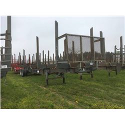 2011 MCLENDON FT42-8L LOG TRAILER; VIN/SN:1M9FT4223BA776026 T/A, DROP CENTER, 4 BOLSTER, 295/75R22.5