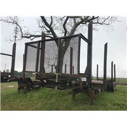 2003 BIG JOHN 160LPRCFL LOG TRAILER; VIN/SN:1B9PA40243F8J2381 T/A, PLANTATION, 4 BOLSTER, 11R24.5 TI