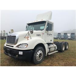 2007 FREIGHTLINER COLUMBIA TRUCK TRACTOR; VIN/SN:1FUJA6CK97LY51975 T/A, DETROIT SERIES 60 ENGINE, 43