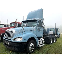 2006 FREIGHTLINER COLUMBIA TRUCK TRACTOR; VIN/SN:1FUJA6CVX6PW55870 T/A, MERCEDES 460 ENGINE, 450 HP,
