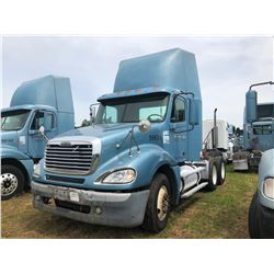 2003 FREIGHTLINER COLUMBIA TRUCK TRACTOR; VIN/SN:1FUJA6AS43LK58635 T/A, CAT C12 ENGINE, 10 SPD TRANS