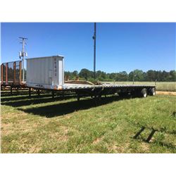2002 TRANSCRAFT EAGLE FLATBED TRAILER; VIN/SN:1TTF4820X22009603 48' X 102'', 285/75R24.5 TIRES