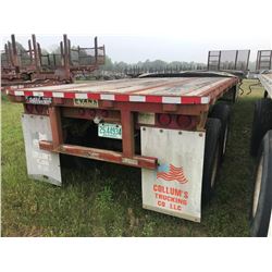 1991 EVANS HI-24-44 FLATBED TRAILER; VIN/SN:1J9A144B0M0003107 T/A, 45' LENGTH, 96'' WIDTH, 285/75R24