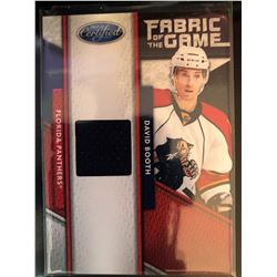 2011-12 Panini Certified David Booth Fabric Of The Game Materials