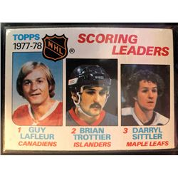 1978-79 Topps Guy Lafleur,Darryl Sittler,Brian Trottier Card #65