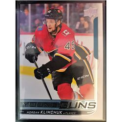 2018-19 Upper Deck Young Guns Morgan Klimchuk Card #204