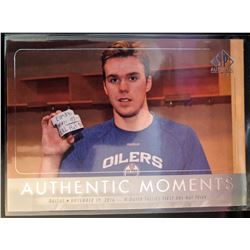 2016-17 SP Authentic Connor Mcdavid Authentic Moments #106