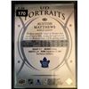 Image 2 : 2018-19 Upper Deck Portraits Auston Matthews Card #P-34 Series #1