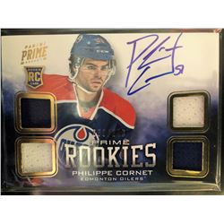 2012-13 Panini Prime Philippe Cornet Autograph Jersey Card #123