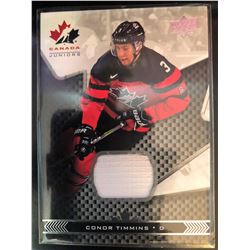 2018 Upper Deck Team Canada Juniors Connor Timmins Jersey