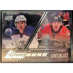 2015-16 Upper Deck Young Guns Checklist Connor Mcdavid, Sam