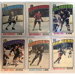 1976-77 O-Pee-Chee X 6  Gary Doak,Jacques Richard,Wayne Dillon,