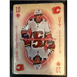 2018-19 O-Pee-Chee Playing Cards Johnny Gaudreau Card #10H