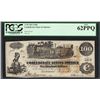 Image 1 : 1862 $100 Confederate States of America Note T-39 PCGS New 62PPQ