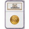 Image 1 : 1881 $10 Liberty Head Eagle Gold Coin NGC MS63