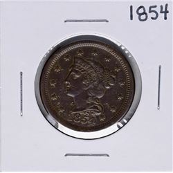 1854 Cornet Head Large Cent Coin