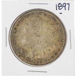 1897 $1 Morgan Silver Dollar Coin Great Toning