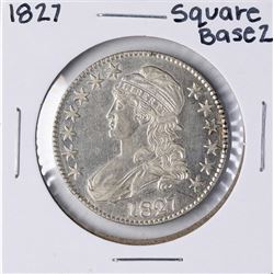 1827 Square Base 2 Capped Bust Half Dollar Coin