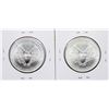 Image 2 : Lot of (2) 1996 $1 American Silver Eagle Coins