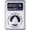 Image 2 : 2018 China Panda Silver Coin NGC MS70 Early Releases White Core