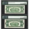 Image 2 : Lot of 1953A & 1963A $2 Legal Tender Notes PMG 63/65EPQ