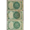 Image 2 : Lot of (3) 1874 Fifth Issue 25 Cent Fractional Currency Notes