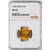 Image 1 : 1908 $5 Liberty Head Half Eagle Gold Coin NGC MS66