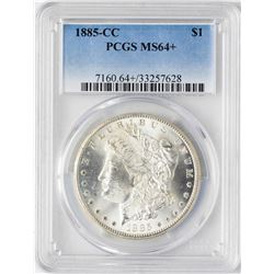 1885-CC $1 Morgan Silver Dollar Coin PCGS MS64+