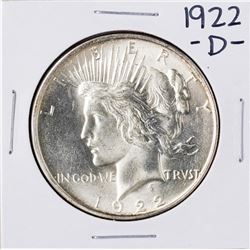 1922-D $1 Peace Silver Dollar Coin