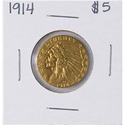 1914 $5 Indian Head Half Eagle Gold Coin