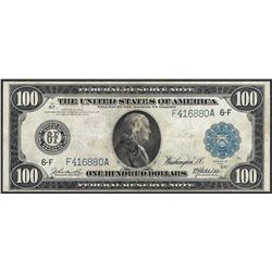1914 $100 Federal Reserve Note Atlanta