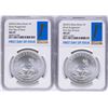 Image 1 : Lot of (2) 2018 South Africa Krugerrand Silver Coins NGC MS69 First Day of Issue