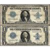 Image 1 : Lot of (2) 1923 $1 Silver Certificate Notes