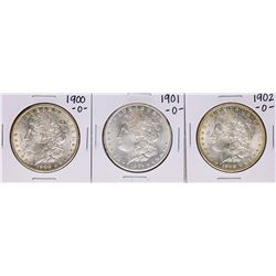 Lot of 1900-O to 1902-O $1 Morgan Silver Dollar Coins